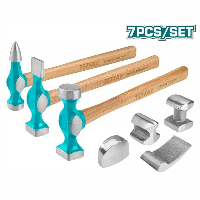 Total 7 Pcs Body And Fender Hammer Set - Tbaf0712 1