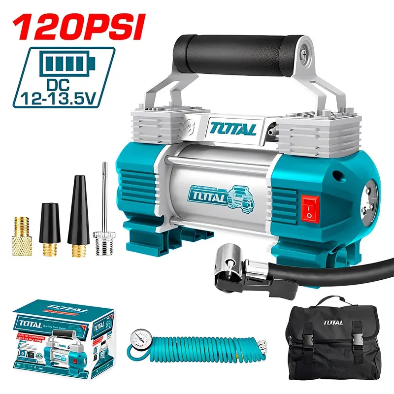 Total Auto Air Compressor 12V With Light -120Psi 1