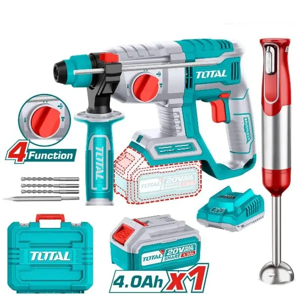 Total Battery Rotary Hammer/ Jack Hammer Cordless Utosli240208 1