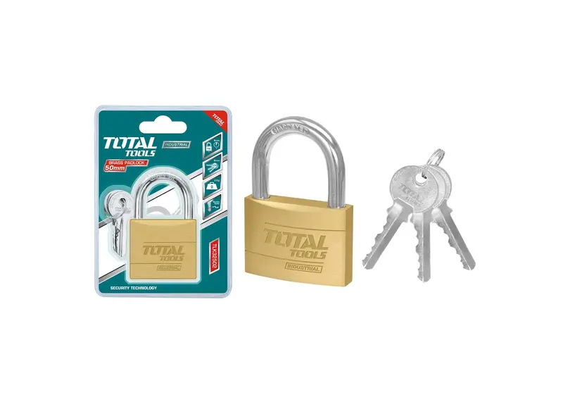 Total Heavy Duty Brass Padlock 50Mm – Tlk32502 1