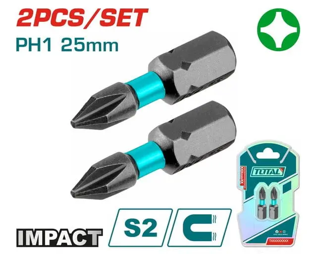 Total Impact Screwdriver Bits  -Tacim71ph125 1