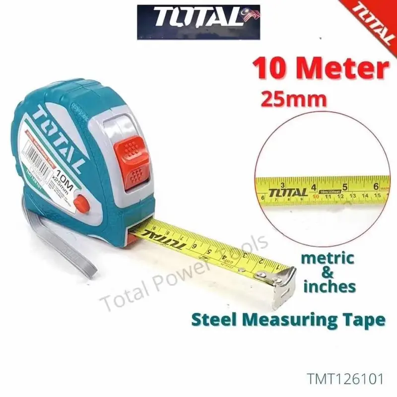 Total  Measuring Tape 10M/33Ft- Tmt126101 1