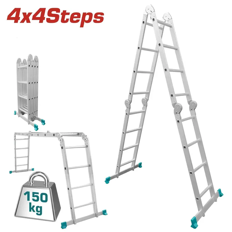 Total Multi Purpose Aluminum Ladder Thlad04441 1