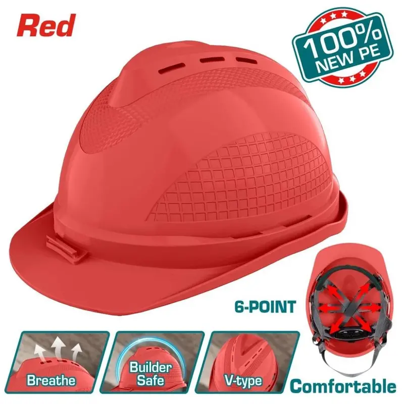 Total Safety Helmet Red Tsp8604 1