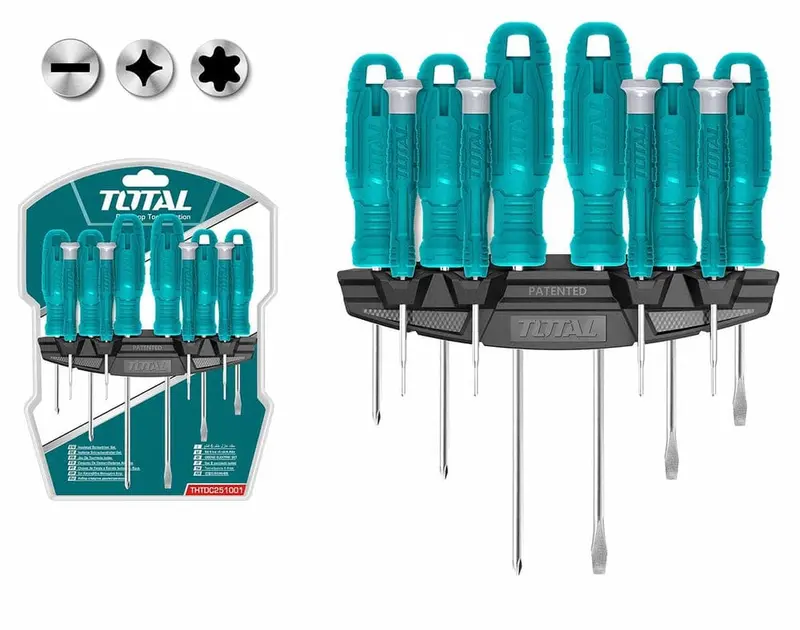 Total Screwdriver Set, 10 Pieces - 20520054 1