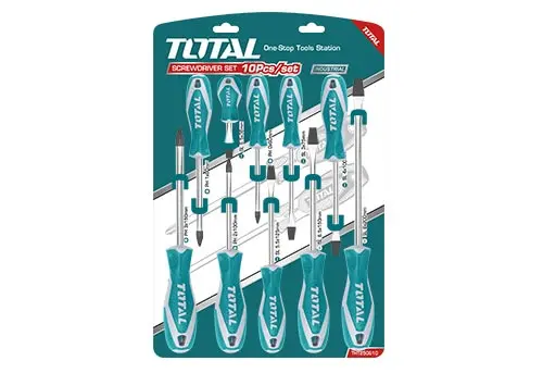 Total Screwdriver Set 10Pcs Tht250610 1