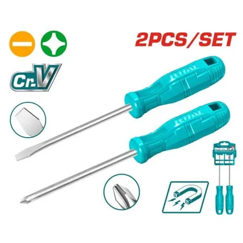 Total Screwdriver Set 2Pcs Thtdc250201 1