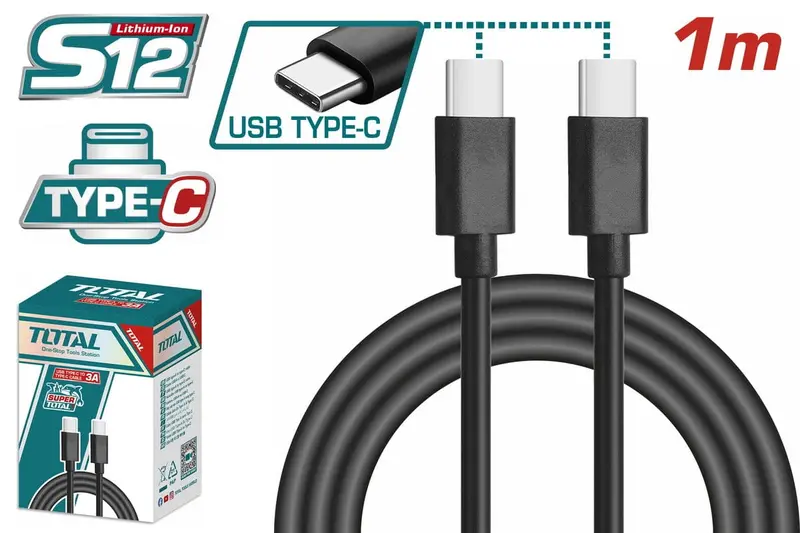 Total Usb Type-C To Type-C Cable -Tiucc02 1
