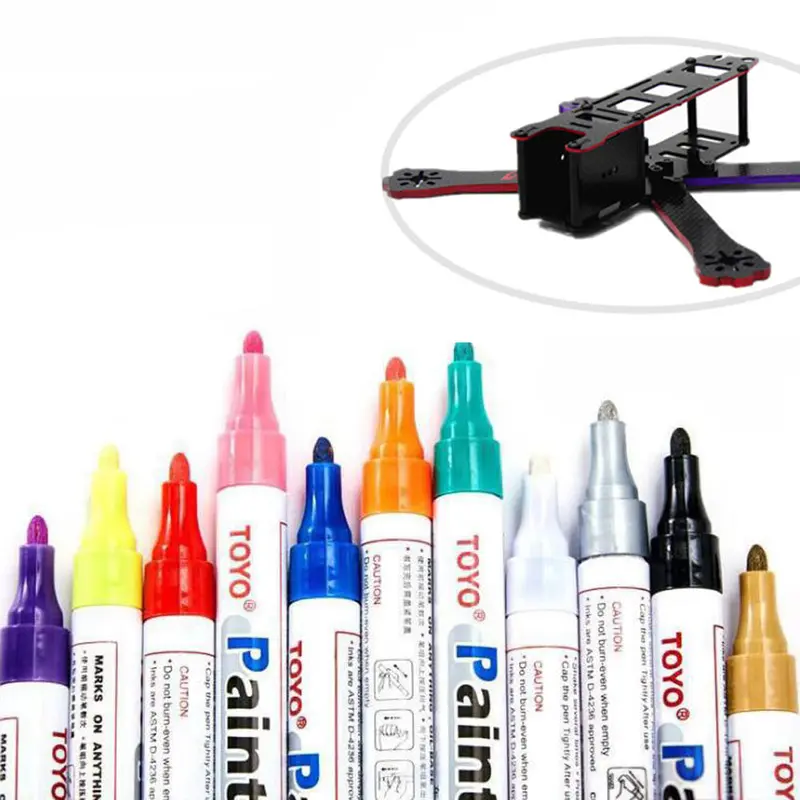 Toyo Rc 8Ml Marker Painting Pen Red Purple Blue Gold For Frame Kit Fpv Racing Drone Diy Design 1