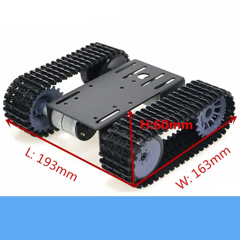 Tp101 Metal Smart Crawler Robot Tank Chassis Kit With 33Gb-520 12V Dc Motor Aluminum Alloy Panel Diy For Arduino Toy 1