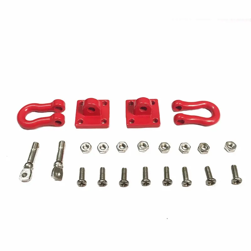 Trailer Hook Chain Tow Buckle Rescue Buckle For 1/10 Axial Scx10 90046 Rc4wd D90 Cc01 Rc Car Parts 1