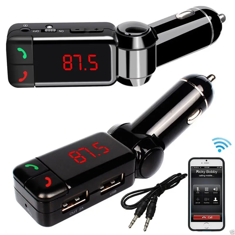 Transmisor Fm Bluetooth Cargador Dual Usb 1