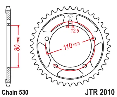 Triumph 1200 Trophy 2000-2003 Jtr2010.40 Jt 40T Rear Sprocket 2