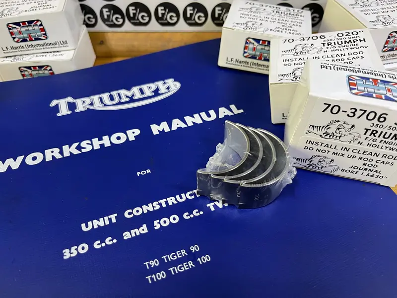 Triumph 350 & 500 Unit Connecting Rod Insert Bearings 1