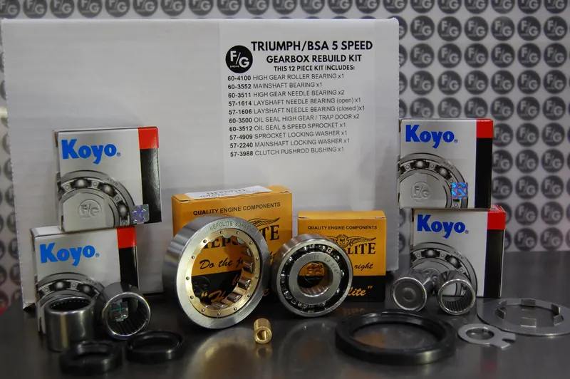 Triumph 5 Speed Gearbox Rebuild Kit 650 750 1