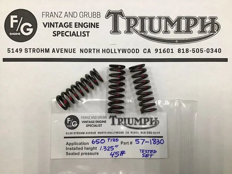 Triumph Calibrated Clutch Spring Sets 1