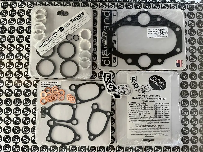 Triumph Pre Unit 500 Top End Gasket Kit 1946-1957 1