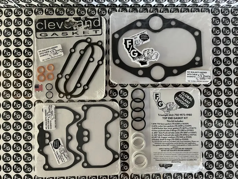 Triumph Unit 750 Top End Gasket Kit 1973-1980 1