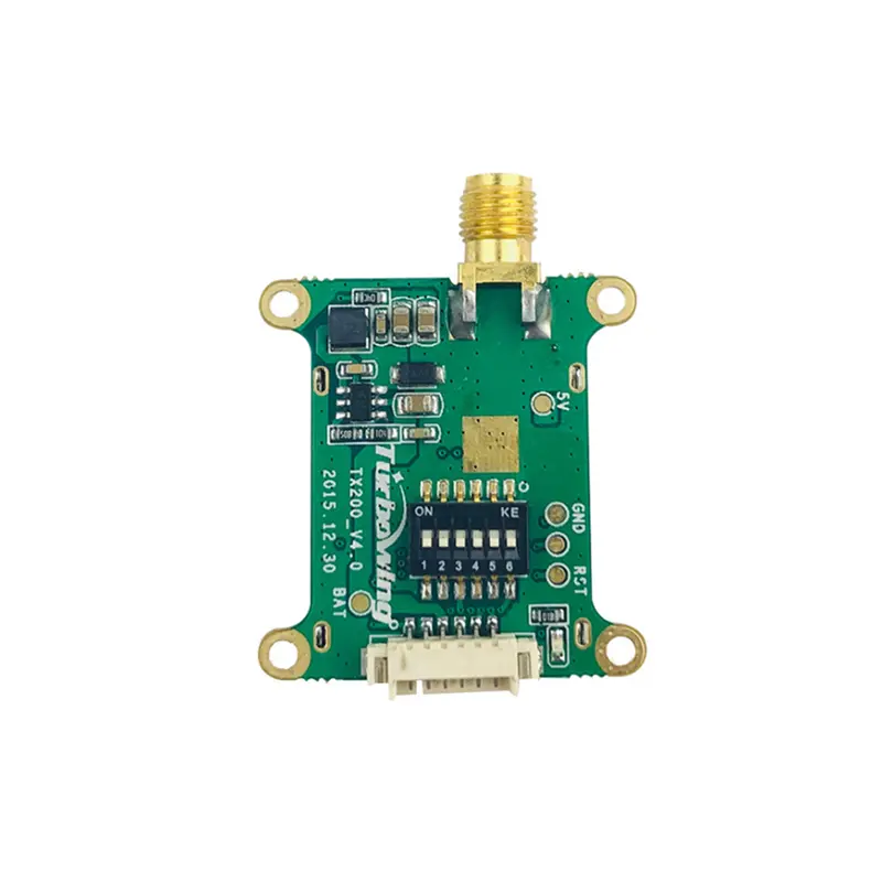 Turbowing Tx200 5.8G 200Mw 40Ch 500-1000M Wireless Av Fpv Transmitter Transmission For Fpv Racing Rc Drone 1