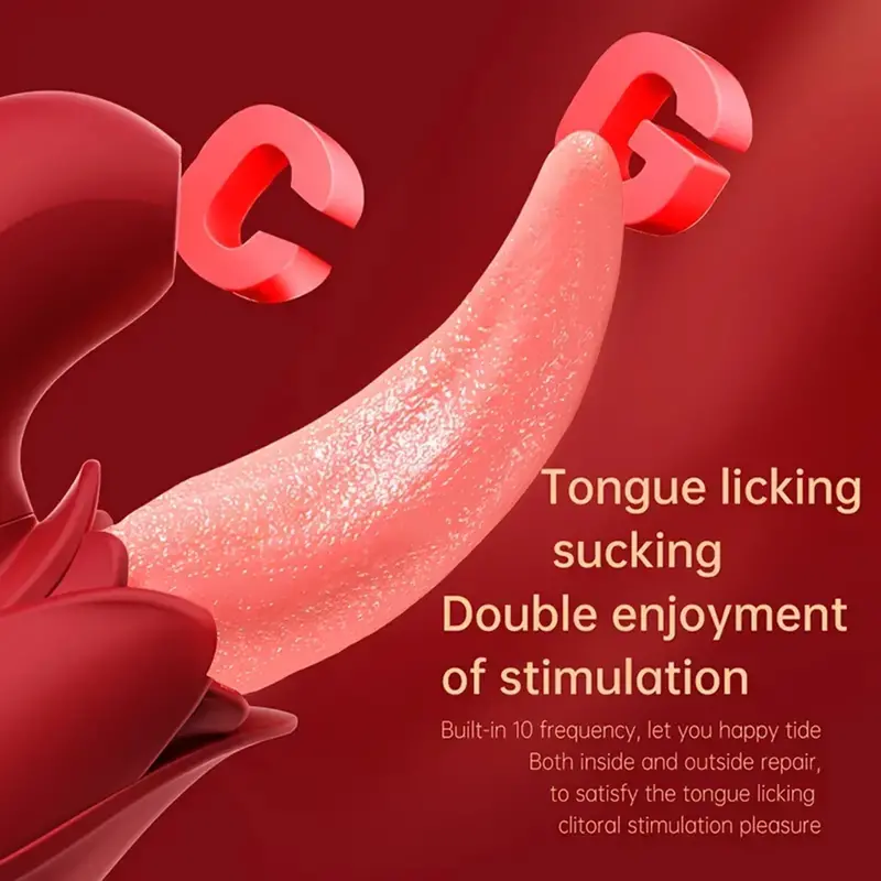 Twister Tongue Licking Sucking Dildo. 1