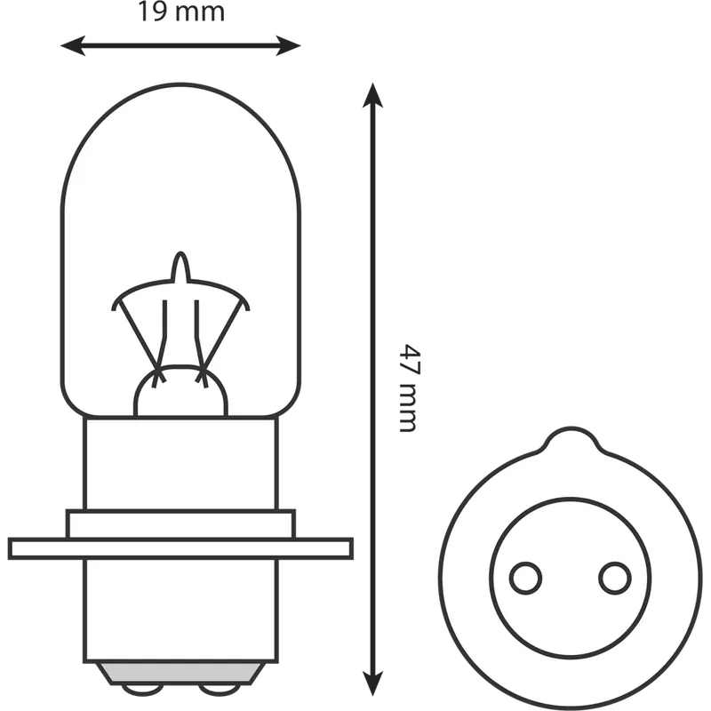 Two Hl364 6V Headlight Globes 1