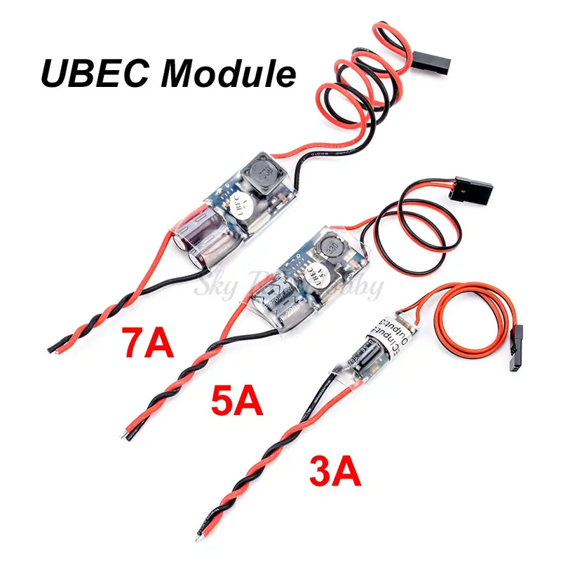 Ubec Bec 5V 3A 5A 7A 5V/3A 5V/5A 5V/7A Lowest Rf Noise Bec Full Shielding Antijamming Switching Regulator Fpv Rc Parts 1