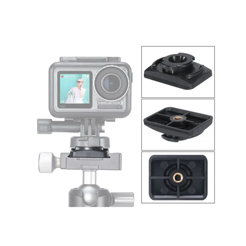 Ulanzi U-13 Camera Accessories Vertical Base Holder 1/4 Install Mount Fixed Mount For Dji Osmo Action Fpv Camera 1