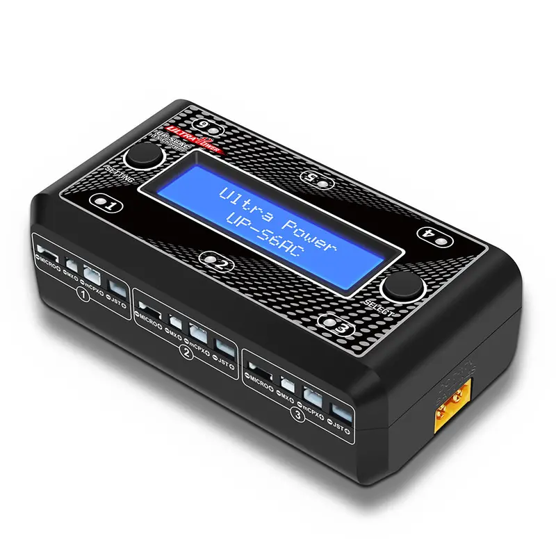 Ultra Power Up-S6ac 6X4.35W 1S Ac/Dc Lipo/Lihv Battery Charger With Micro Mx Mcpx Jst 1