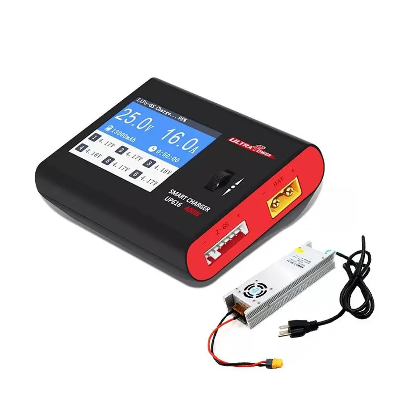 Ultra Power Up616 Dc 400W 16A Smart Battery Balance Charger With Lantian 400W Power Supply Adapter 1
