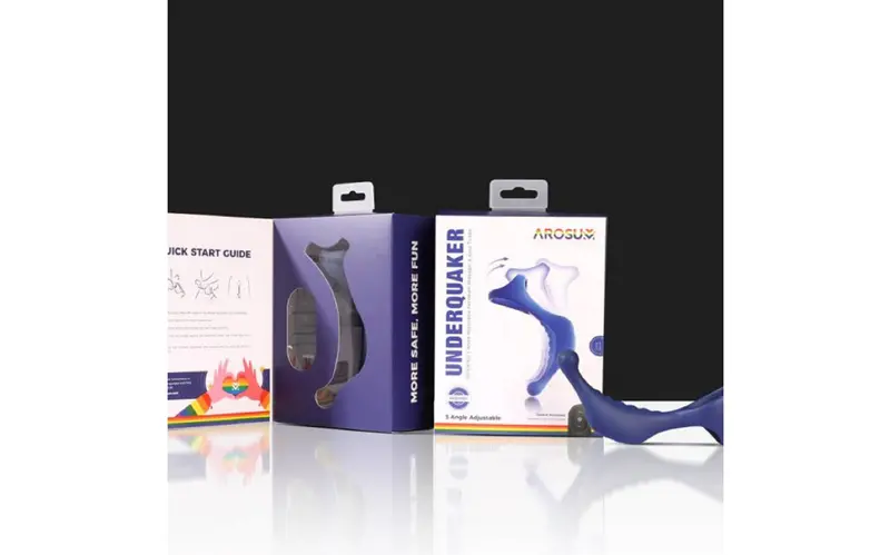 Underquaker Vibrating Anal Probe With Cockring And Remote. 1