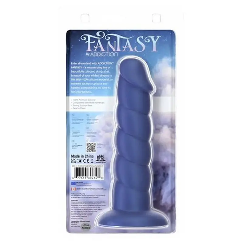 Unicorn Dildo 8In Blue. 1