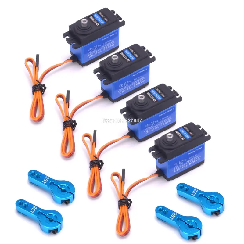 Update 180 Degree Rc Servo 20Kg / 25Kg / 30Kg Full Metal Gear Digital Servo Baja Waterproof Of Version 25T Arm For Cars Rc Toy 10