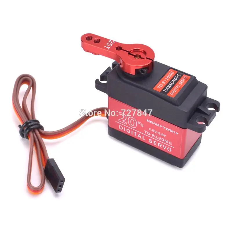 Update 180 Degree Rc Servo 20Kg / 25Kg / 30Kg Full Metal Gear Digital Servo Baja Waterproof Of Version 25T Arm For Cars Rc Toy 13
