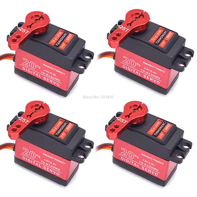 Update 180 Degree Rc Servo 20Kg / 25Kg / 30Kg Full Metal Gear Digital Servo Baja Waterproof Of Version 25T Arm For Cars Rc Toy 15