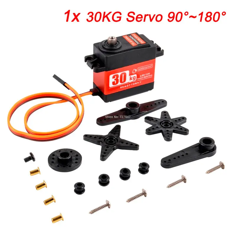 Update 180 Degree Rc Servo 20Kg / 25Kg / 30Kg Full Metal Gear Digital Servo Baja Waterproof Of Version 25T Arm For Cars Rc Toy 17
