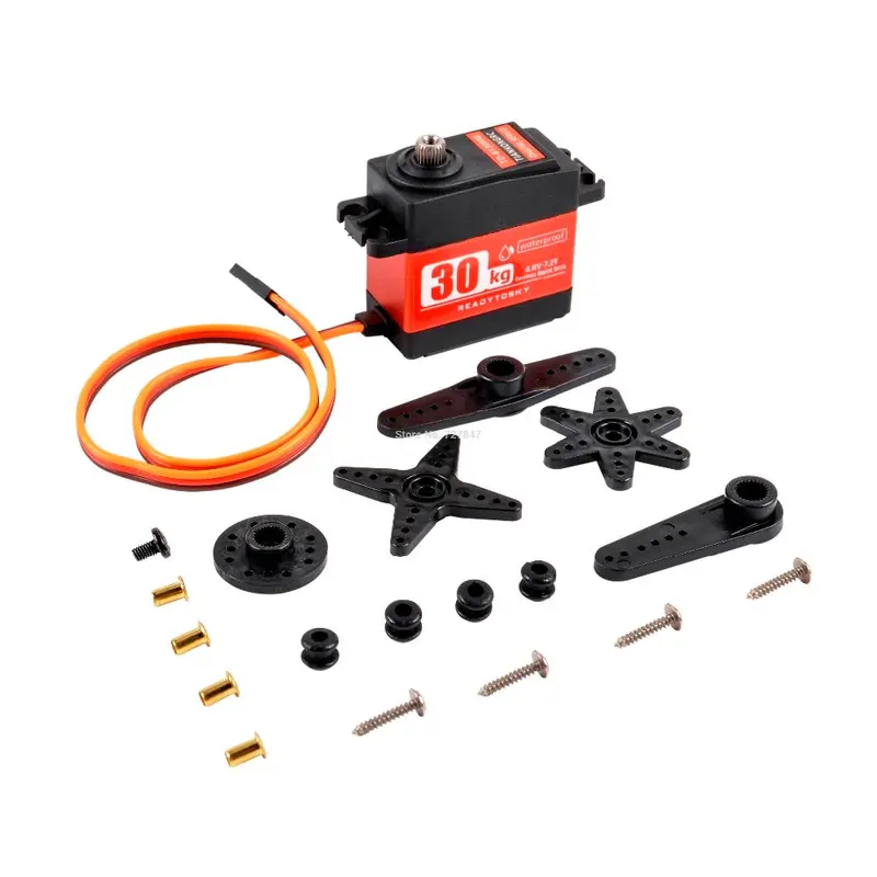 Update 180 Degree Rc Servo 20Kg / 25Kg / 30Kg Full Metal Gear Digital Servo Baja Waterproof Of Version 25T Arm For Cars Rc Toy 2