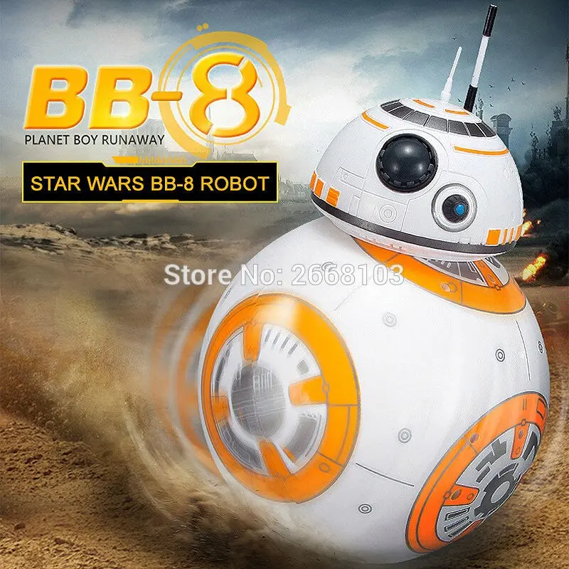 Upgrade Bb-8 Ball 20.5Cm Star Wars Rc Droid Robot 2.4G Remote Control Bb8 Intelligent With Sound Robot Toy For Kids Model Action 1