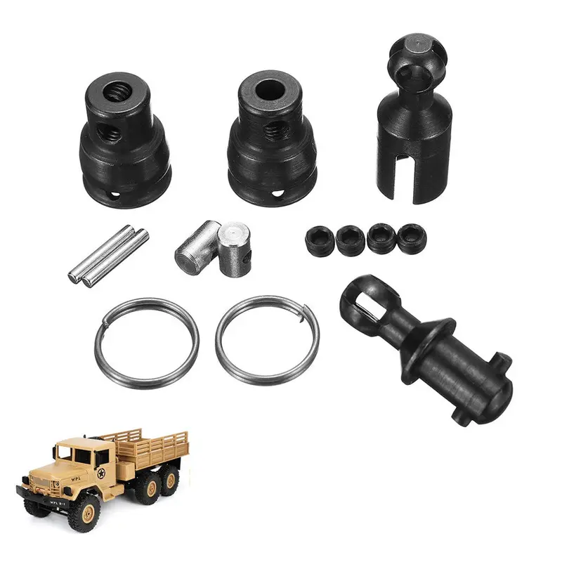 Upgrade Spare Part Metal Drive Rear Axle Shaft Set For Wpl 1/16 6Wd B16 Rc Truck 1