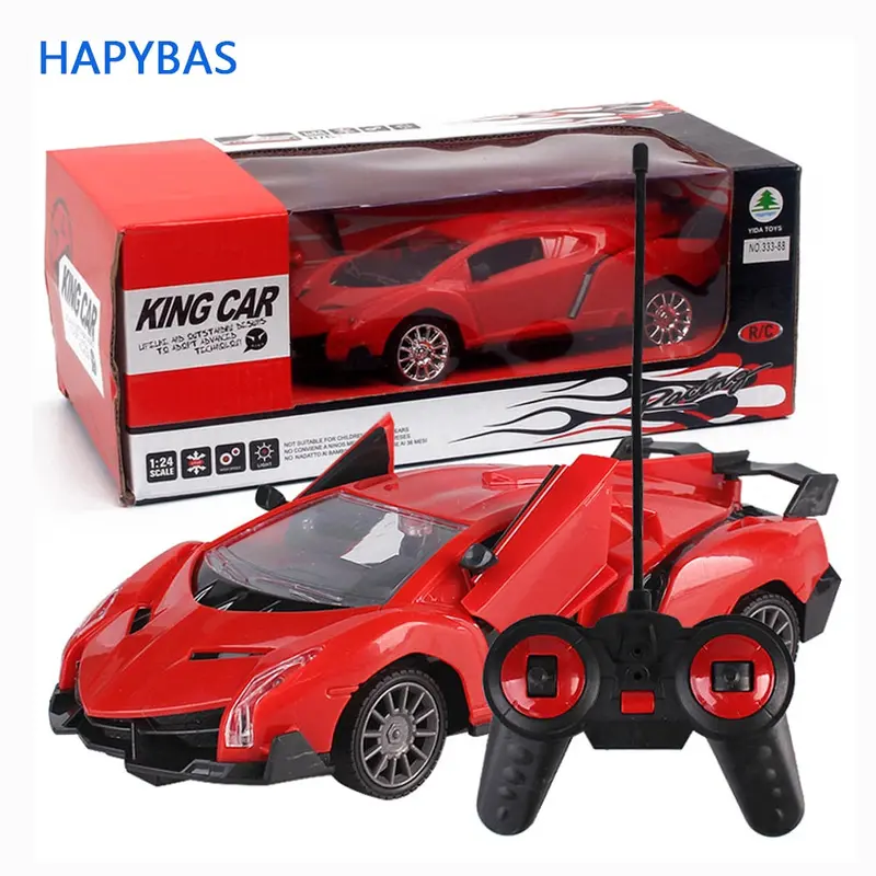 Upgrade Version Super Racing Car Door Open Rc Speed Radio Remote Control Sports Car 1:24 Motor Xmas Gift Kid Toy 1