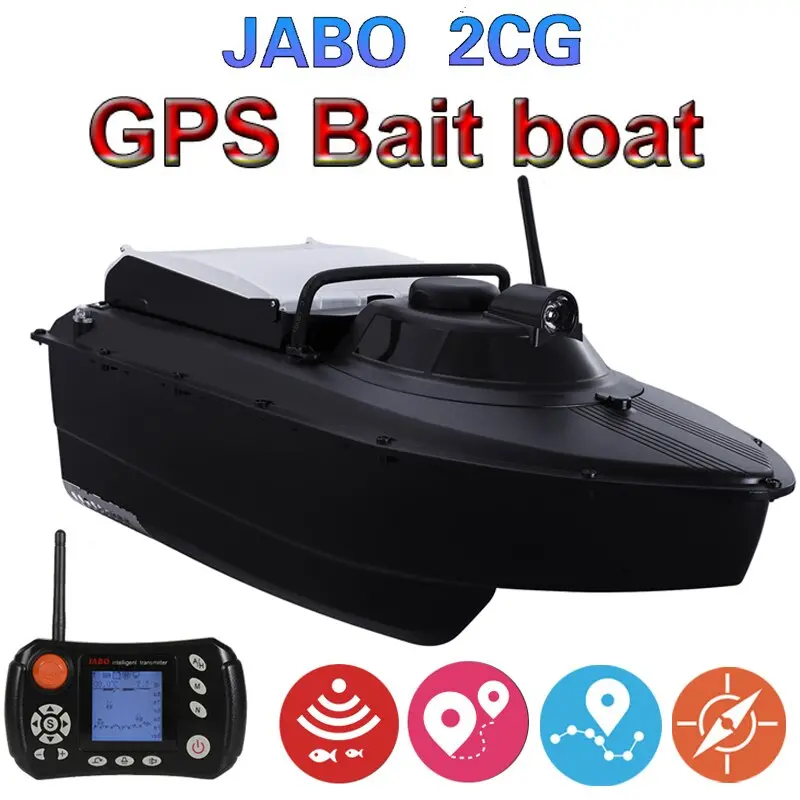 Upgraded Jabo 2Cg 36A 20A 10A Gps Sonar Auto Return Fishing Bait Boat 2.4G Gps Sonar Fish Finder Bait Boat(8Nests) 1