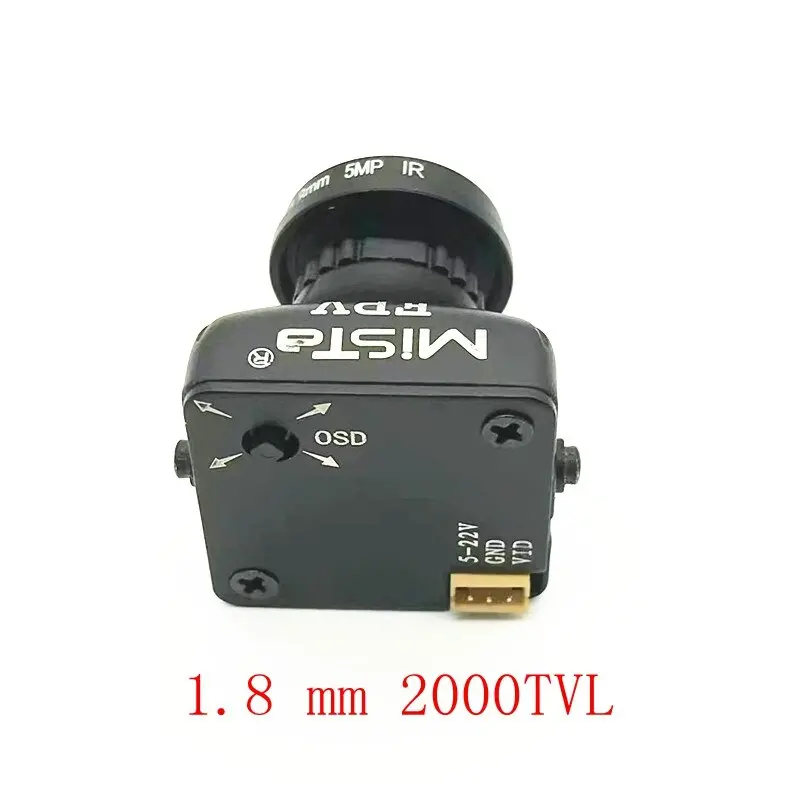 Upgraded Mista 800Tvl / 2000Tvl Ccd 2.1Mm Wide Angle Hd 1080P / 5Mp 16:9 Osd Fpv Camera Pal/Ntsc Switchable For Rc Model Drone 1