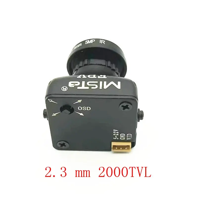 Upgraded Mista 800Tvl / 2000Tvl Ccd 2.1Mm Wide Angle Hd 1080P / 5Mp 16:9 Osd Fpv Camera Pal/Ntsc Switchable For Rc Model Drone 4
