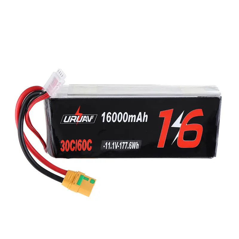 Uruav 11.1V 16000Mah 30/60C 3S Lipo Battery Xt90 Plug For Rc Quadcopter Agriculture Drone 1