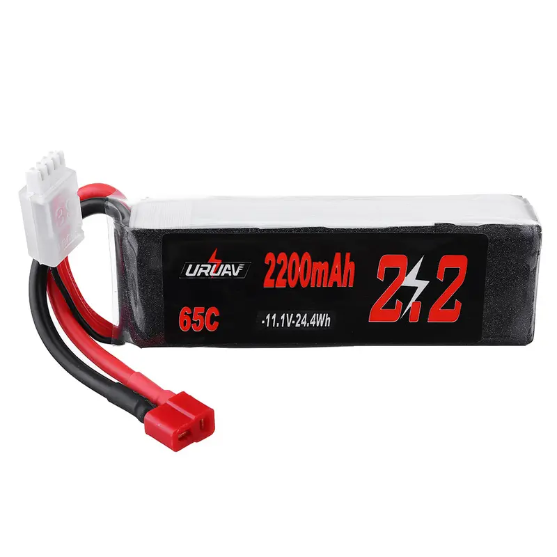 Uruav 11.1V 2200Mah 65C 3S Lipo Battery T Plug For Rc Quadcopter Airplane 1