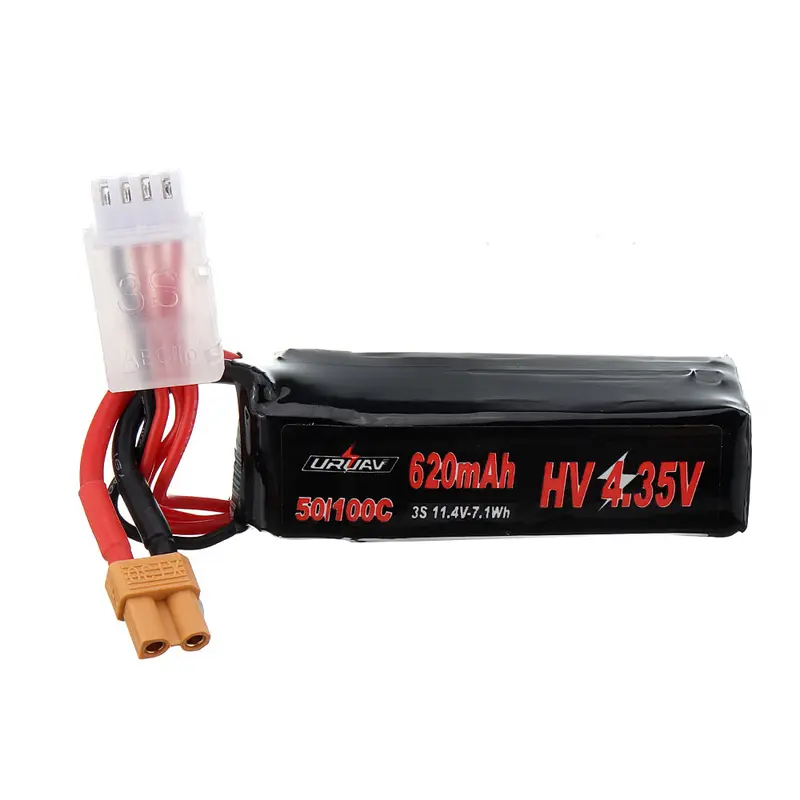 Uruav 11.4V 620Mah 50C/100C 3S Hv 4.35V Lipo Battery Xt30 Plug For 4 Axis Uav Rc Quadcopter 1