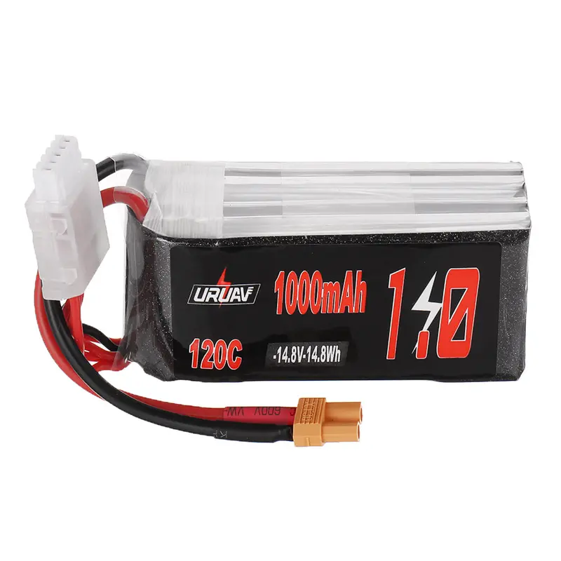 Uruav 14.8V 1000Mah 120C 4S Lipo Battery Xt30 Plug For Rc Racing Drone 1