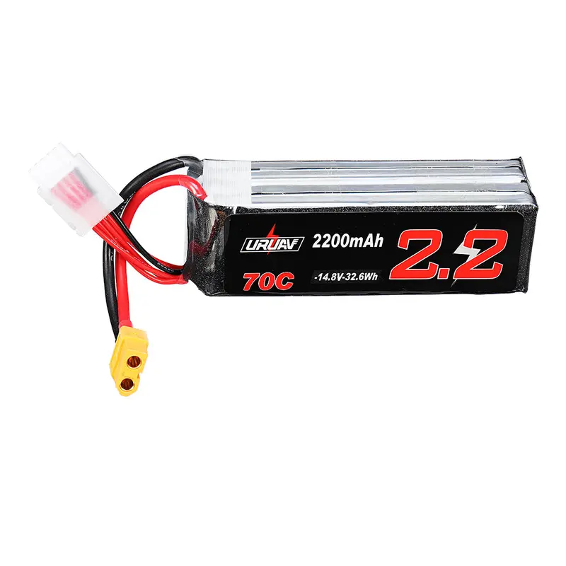 Uruav 14.8V 2200Mah 70C 4S Lipo Battery Xt60 Plug For Eachine Fury Wing Airplane Feilun Ft011 1
