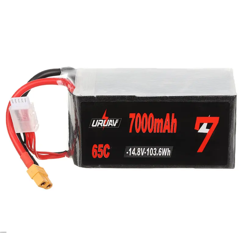Uruav 14.8V 7000Mah 65C 4S Lipo Battery Xt60 Plug For Rc Drone 1