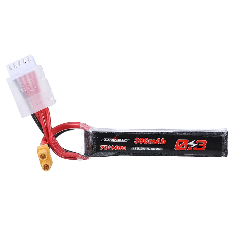 Uruav 15.2V 300Mah 70C/140C 4S Lipo Battery Xt30 Plug For Rc Fpv Racing Drone 1
