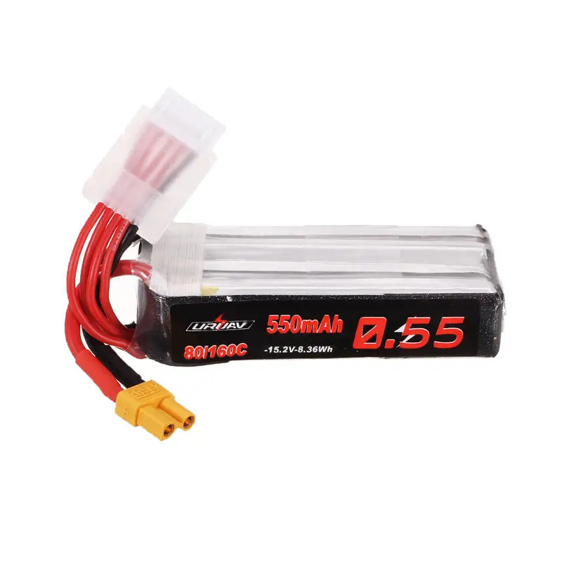 Uruav 15.2V 550Mah 80C/160C 4S Lipo Battery Xt30 Plug For Rc Drone 1